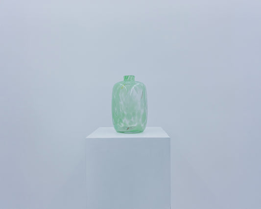 Green Splatter Crystal Vase #3