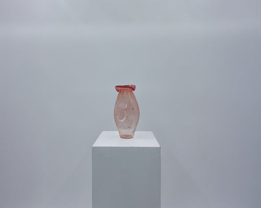 Bright Orange Crystal Vase #7