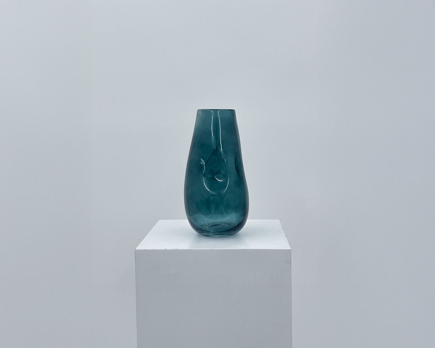 Forest Green Glass Vase #13