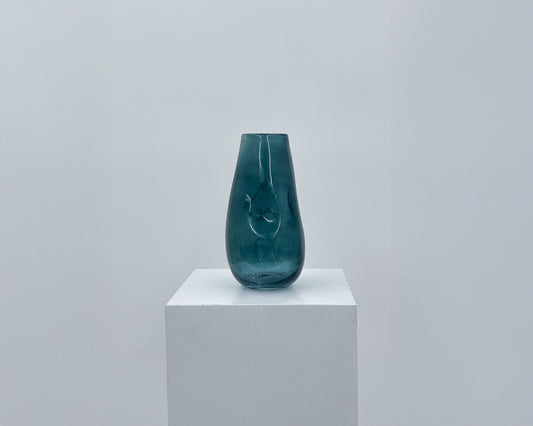 Forest Green Glass Vase #13