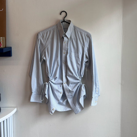 Nena Hansen Bungee Shirt - Blue + White Stripe - Medium