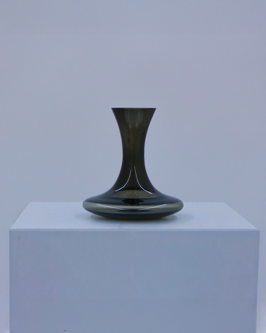 Smoky Black Glass Vase #40