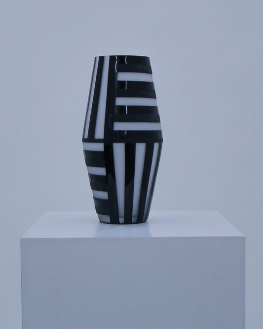 Striped Crystal Vase #46