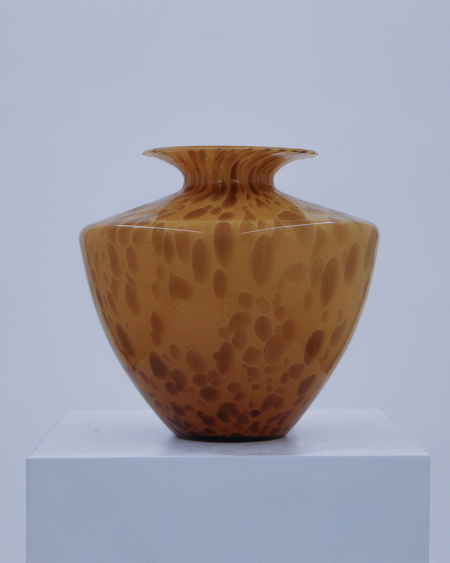 Amber Speckled Glass Vase #48