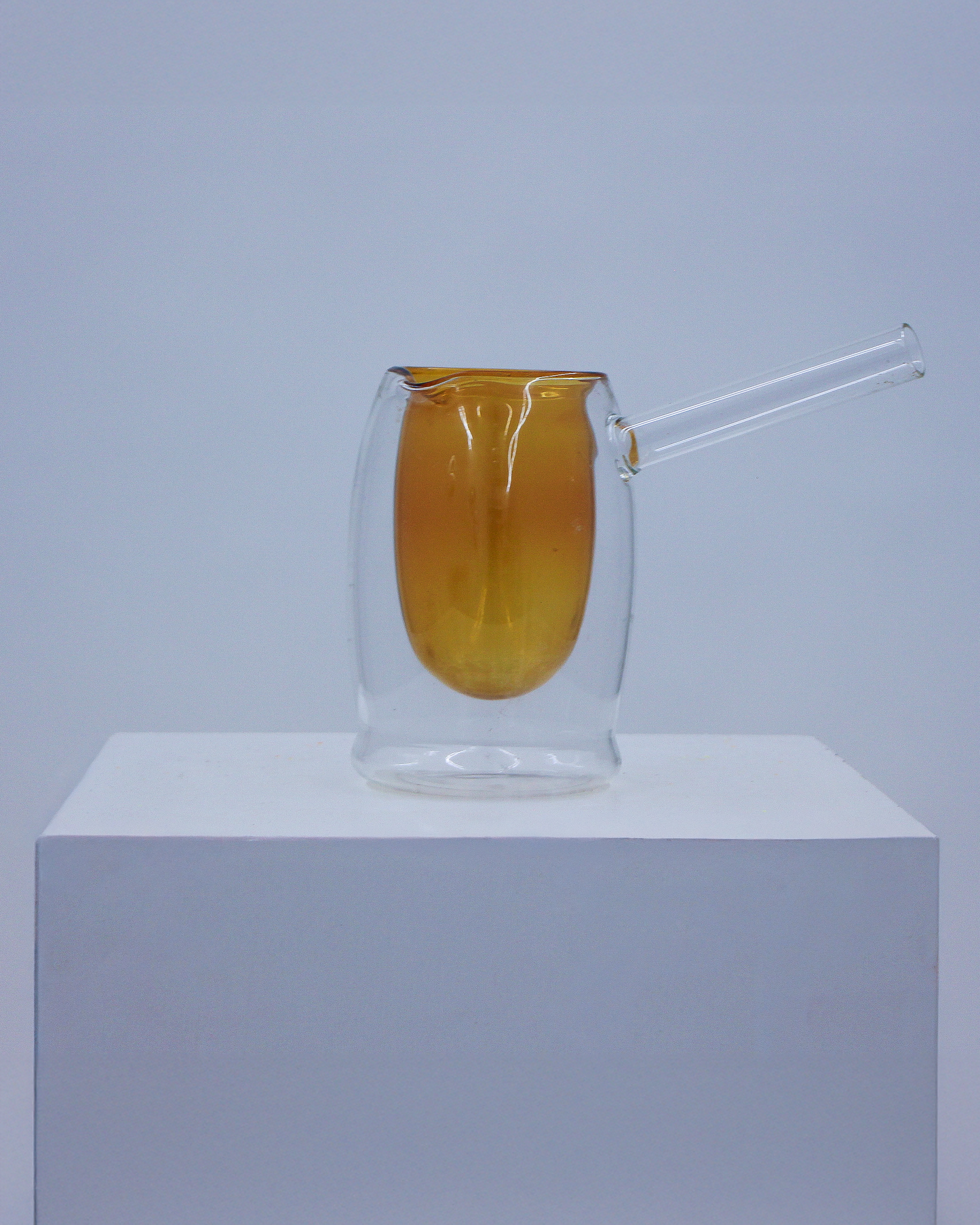 Double Wall Glass Pot #53