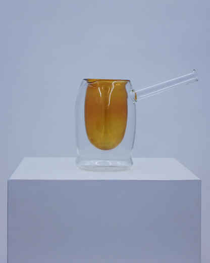 Double Wall Glass Pot #53
