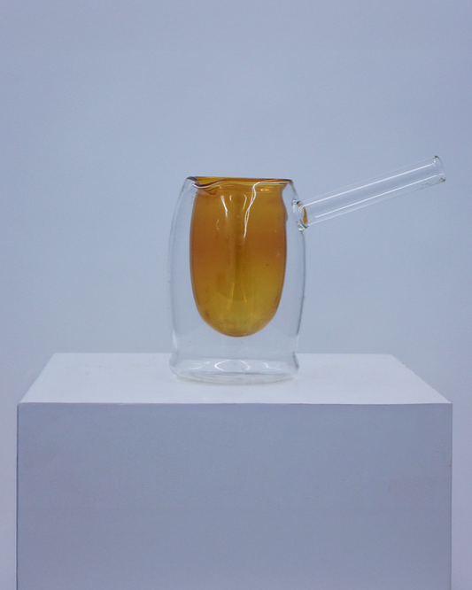 Double Wall Glass Pot #53