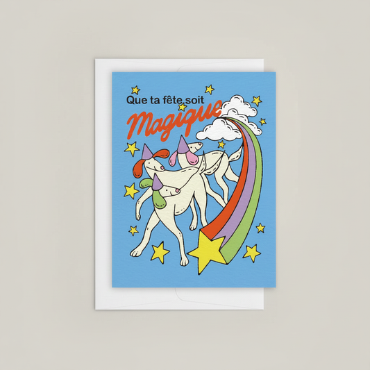 Fête Magique Greeting Card 1 - Studio Background