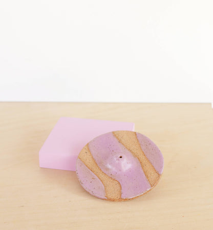 Wave Ceramic Incense Holder - White XL