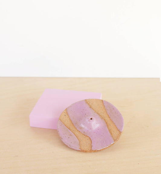 Wave Ceramic Incense Holder - White XL