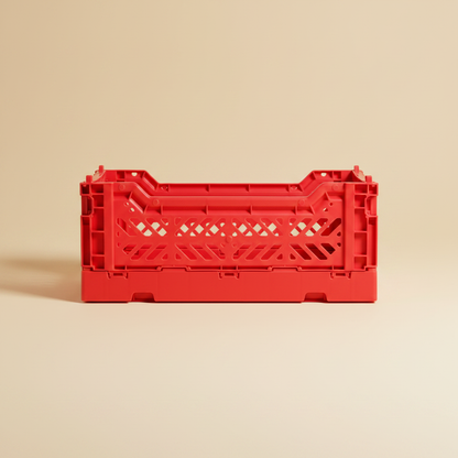 Foldable Crate Front — Beige Packshot
