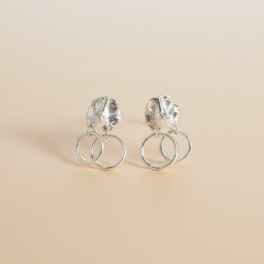 Ginette Earrings — Silver