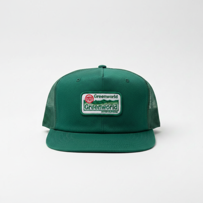Green Greenworld hat front