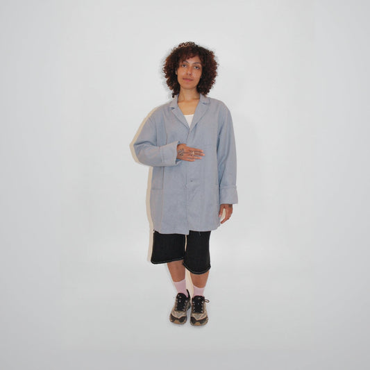 Grey Faded European Work Jacket #7