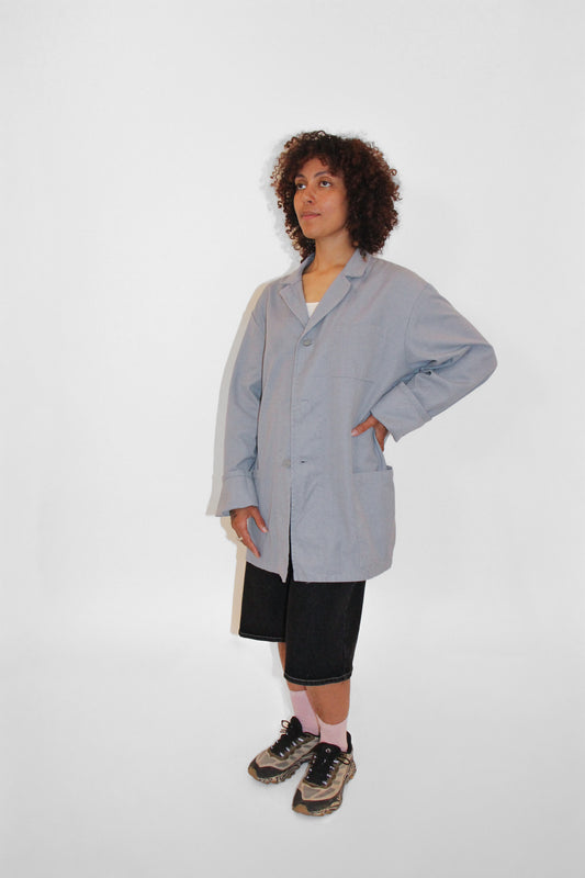 Grey Faded European Work Jacket #7