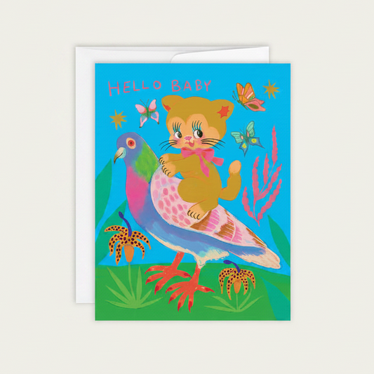 Hello Baby Greeting Card Packshot Front