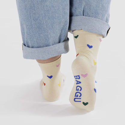 Crew Sock - Hearts