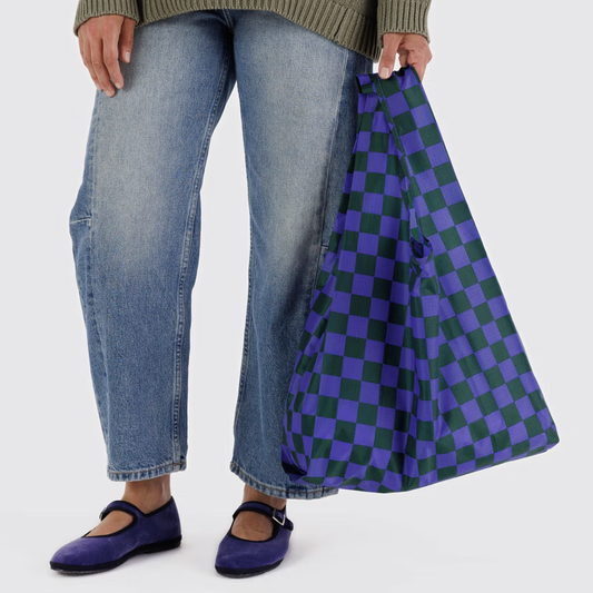 Standard Baggu - Iris Green Check