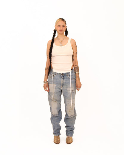 Lee Patched Denim — size 34