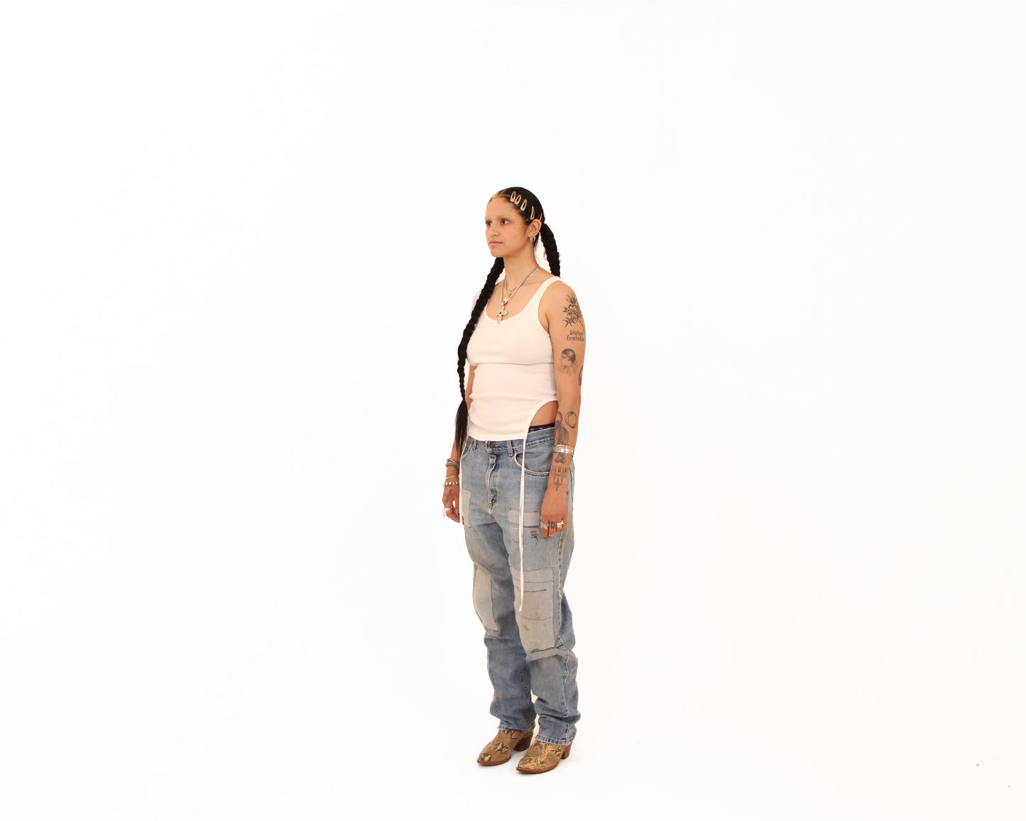 Lee Patched Denim — size 34