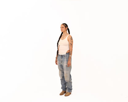 Lee Patched Denim — size 34