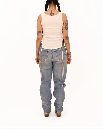 Lee Patched Denim — size 34