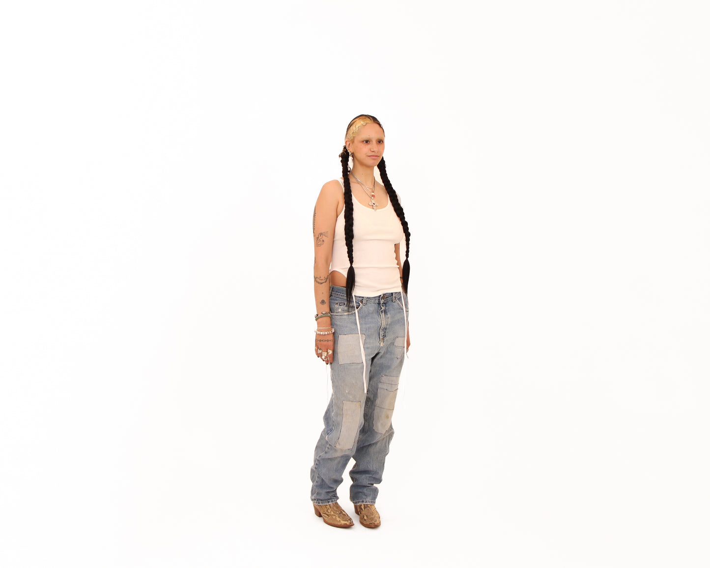 Lee Patched Denim — size 34