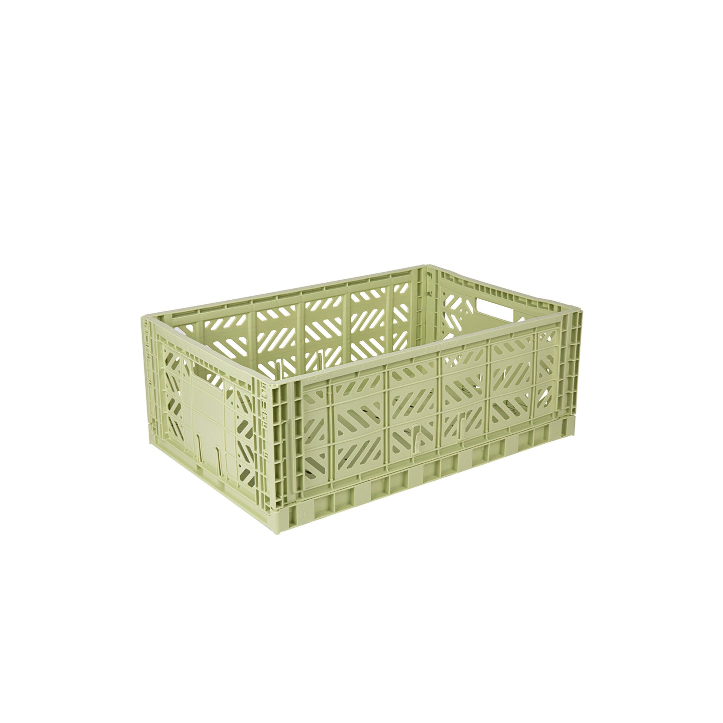Foldable Colour Crate - Lime Cream