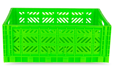 Foldable Colour Crate - Bright Green