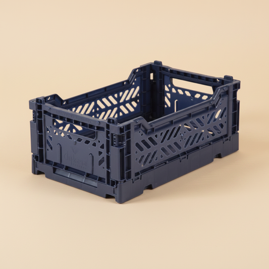 Mini Navy Crate — Beige Packshot