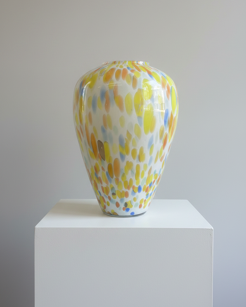 Multicolour Speckled Glass Vase – Studio