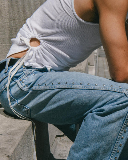 Strap Tank - White
