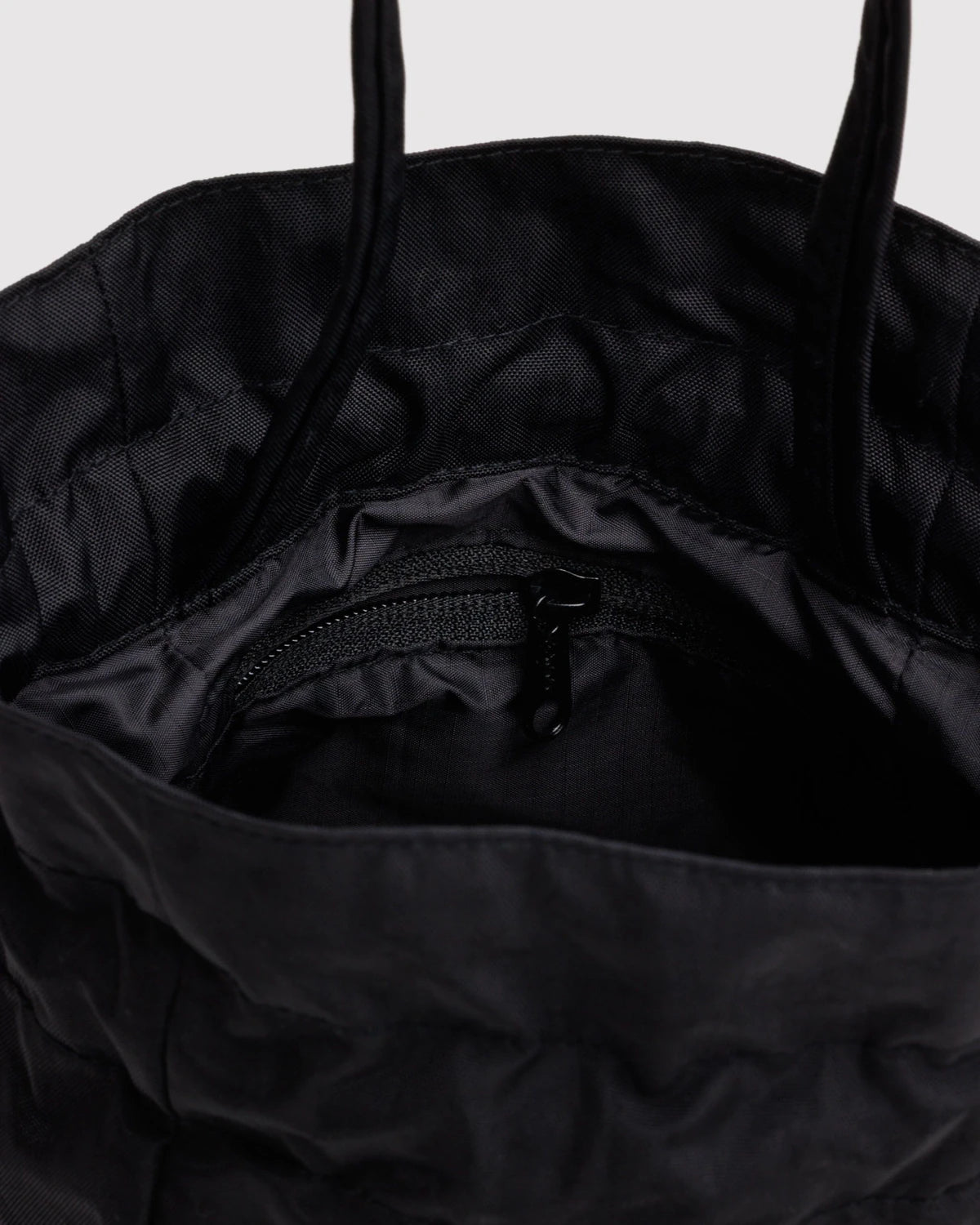 Nylon Drawstring Bag - Black