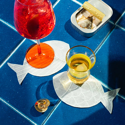 Cocktail Napkin Set- Sardine