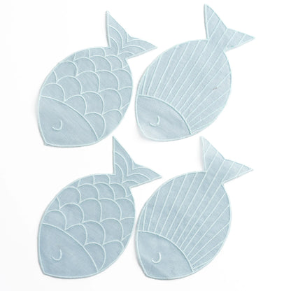 Cocktail Napkin Set- Sardine