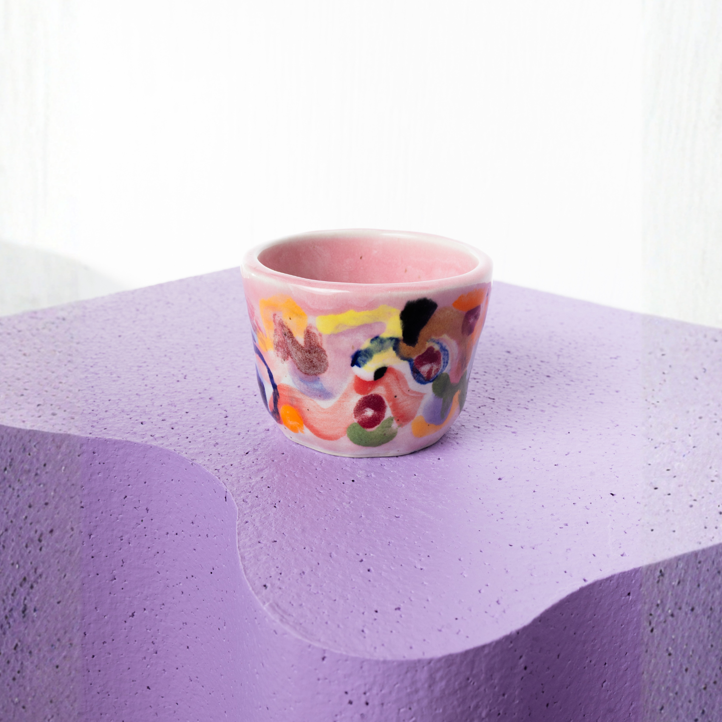 Ceramic Cup - Pink Bricolage