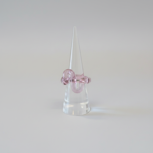 Pink Lilac Squiggle Ring Studio Packshot