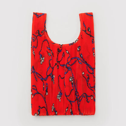 Pleated Baggu - Red Snapdragon