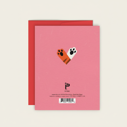 Purrfect Love Greeting Card - Image 1