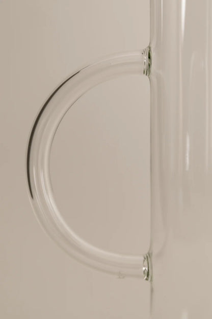 Double Handle Vase - Clear w/ Clear