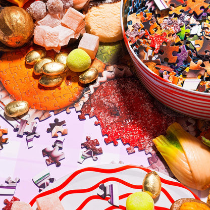 Sugarplum Cookie Tin Puzzle