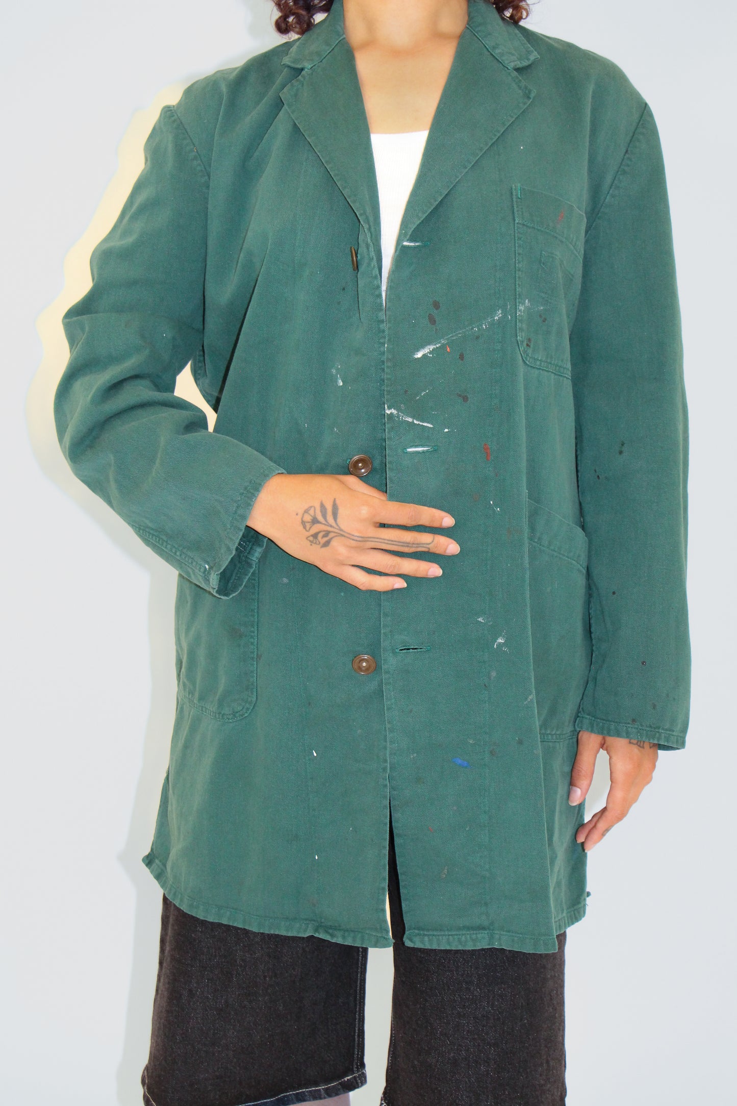 German Painter Shopcoat — Green