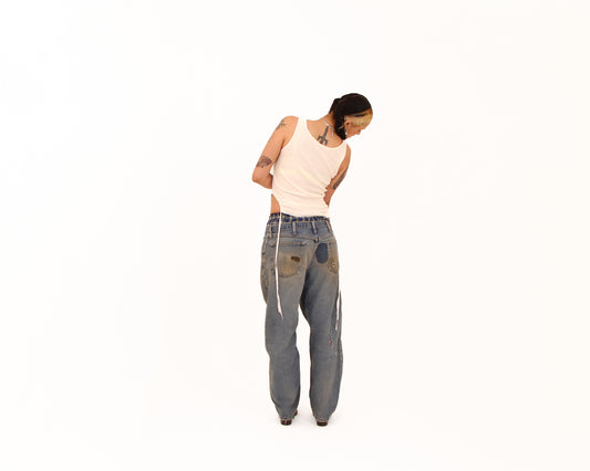 Wrangler Patched Denim — size 34