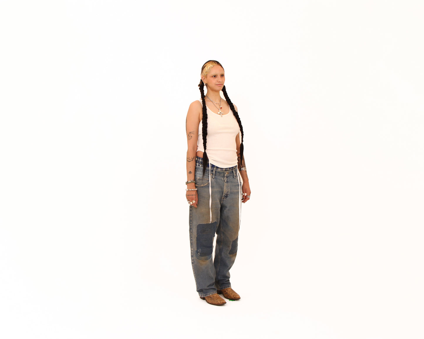 Wrangler Patched Denim — size 34