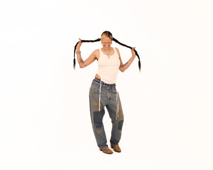 Wrangler Patched Denim — size 34