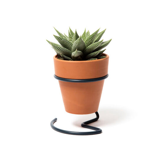Wire Plant Pot - Slate Grey