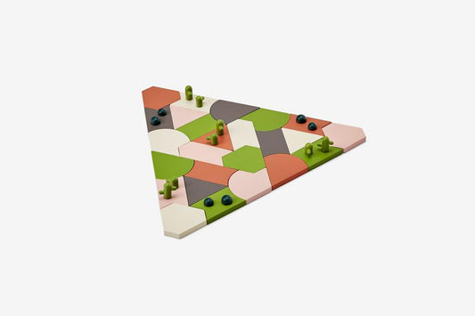 Architectural garden desert building block puzzle 