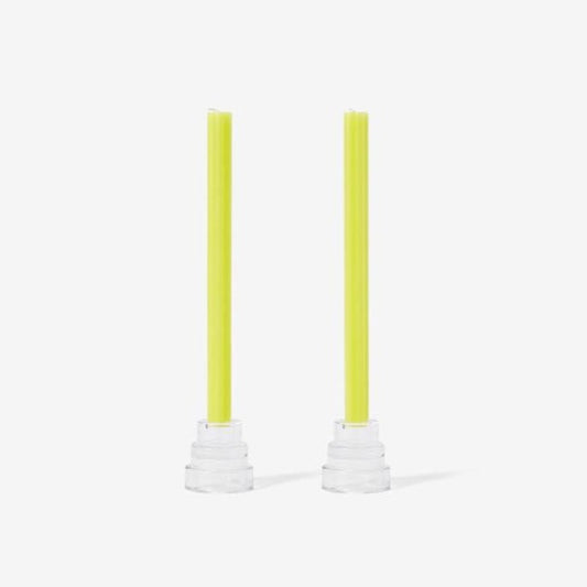 Dusen Dusen Taper Candle - Yellow Set of 2