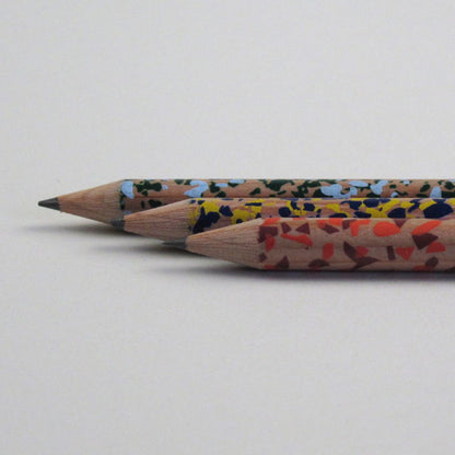 Terrazzo Pencil - Navy/Yellow