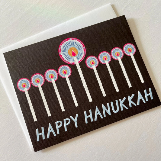 Hanukkah Menorah Card